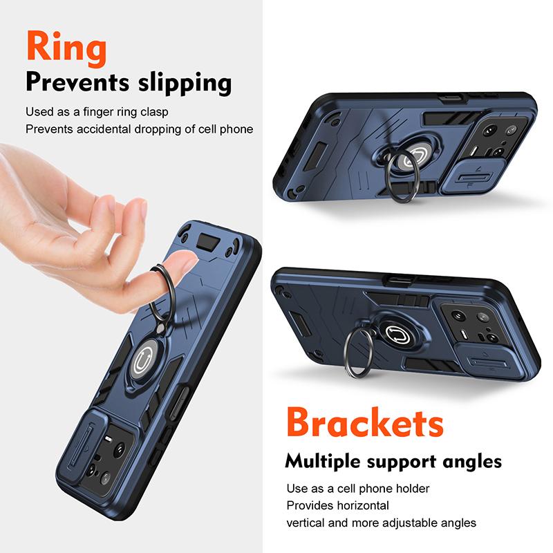Armor Shockproof Defender Phone Case For Xiaomi 13 Pro MI 13T 14 Magnetic Wireless Charging Hard Back Cover For Xiaomi 14T Pro