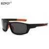 Sports polarized sunglasses, square frame camouflage cycling sunglasses