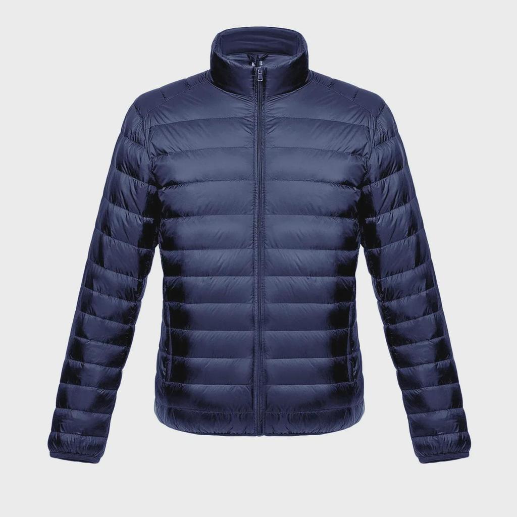 2024 Men's Short White Duck Down Jacket: Lightweight and Stylish for Middle-Aged and Elderly Men