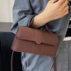 Pu Material Retro Handbag With Top Handle And Shoulder Strap For Daily Use