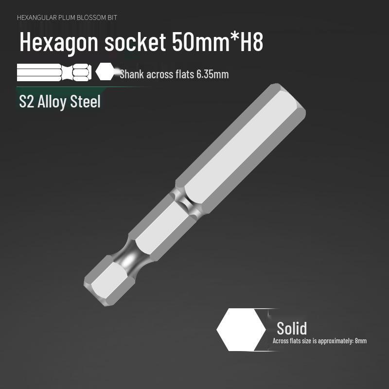 Alloy Steel Magnetic Hexagon Electric & Air Screwdriver Bit Set