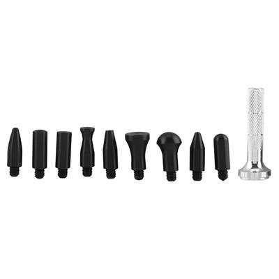 Herramientas Knock Down Bolígrafo Tap Down con Cabezales de Goma Juego de Herramientas Manuales para Reparación de Abolladuras Sin Pintura