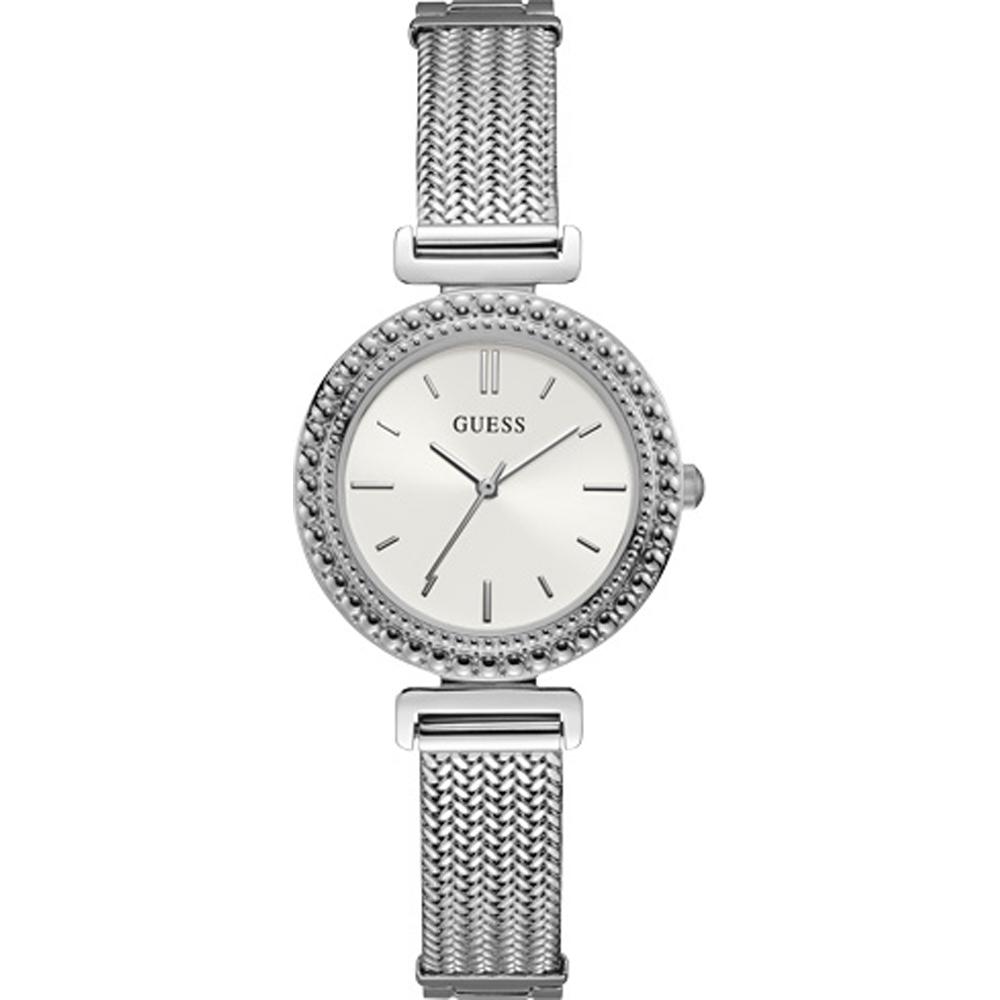 GUESS Monroe Silver Stainless Steel Ladies Quartz Watch W1152L1 серебряный
