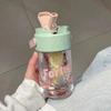 Summer Straw Cup for Girls – Fruit Tea Filter, Portable & Stylish Student Plastic Cup
