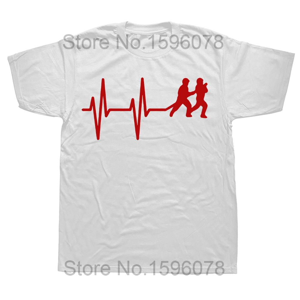 Casual Fireman Heartbeat Firefighter T-Shirt Men Cotton T Shirt Fire Worker Rescue Short Sleeve Tees Gift Top Short Sleeve
