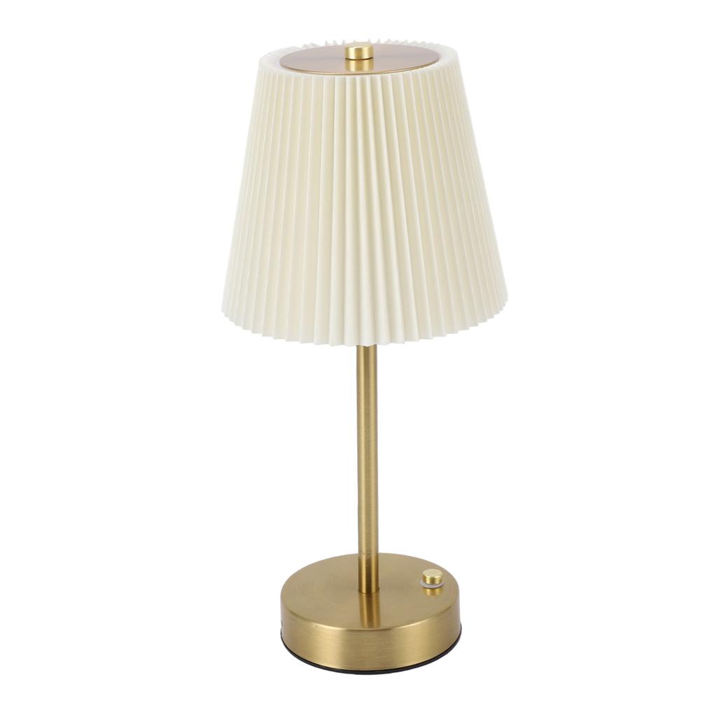 Table Lamp with Fabric Lampshade Modern Minimalist Rechargeable Touch Control RGB Bedside Lamp for Bedroom
