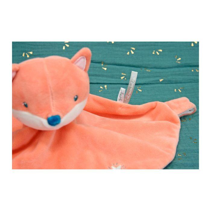 Carré doudou Les p'tits féeriques renard - 24 cm