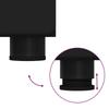 Bathroom Cabinet Set TULUM Black 37 x 31.5 x 203 cm