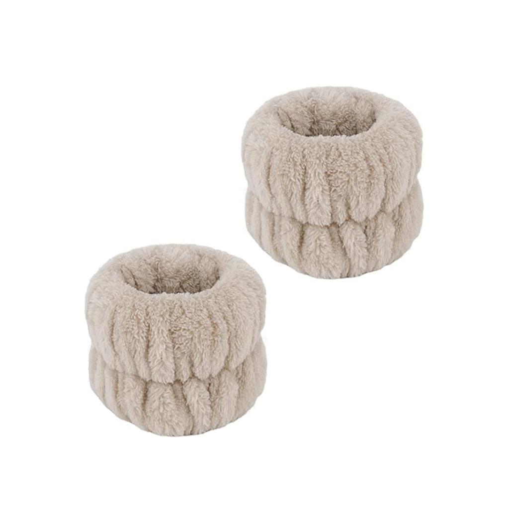 3Pcs/Set Wash Face Headbands For Women Coral Fleece Hair Bands Cuff Waterproof Bands Absorbent Wristbands Head Band Hair Parts