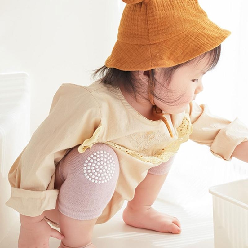 3/6 Pairs Kids Knee Pads Thick Padding Impact Protection Elastic Fit Comfortable for Baby Learning to Walk