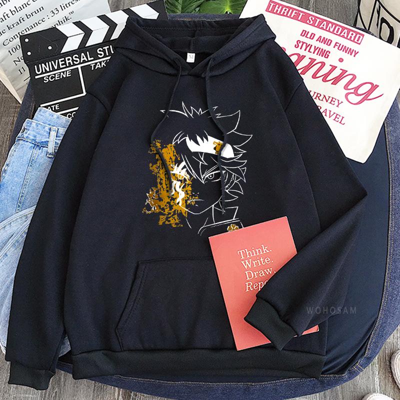 Japanese Anime Black Clover Harajuku Asta Graphic Hoodies Men Women Long Sleeve Autumn And Winter Fashion Hip Hop Sweatshirts