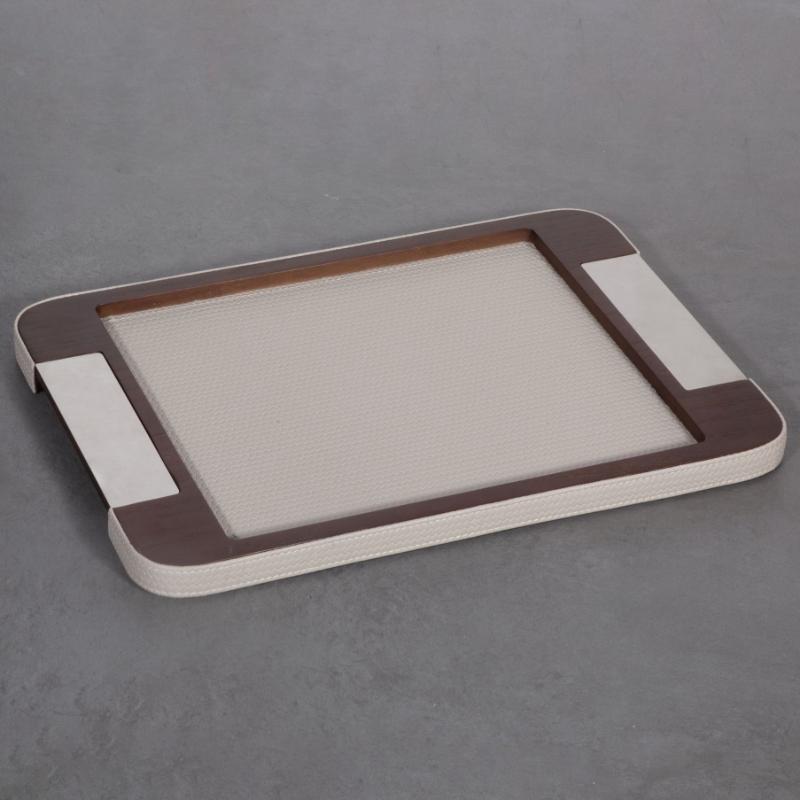 

Decorative Tray Retro Leather Trays Creative Luxury Jewelry Storage Tray Simple Rectangular Food Aromatherapy Organizer Trays белый