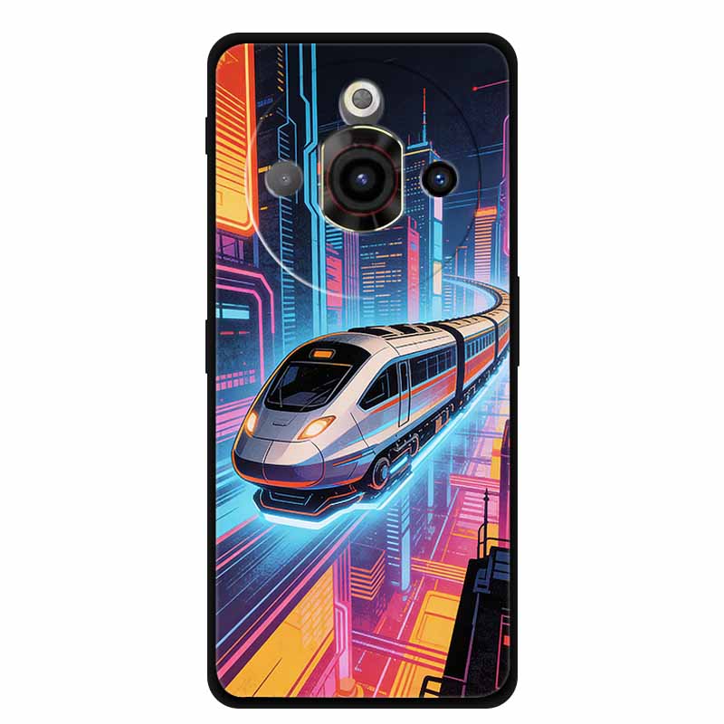 For ZTE Nubia Focus Pro 5G Case Train Railway Silicone Soft TPU Phone Shockproof Back Cover for ZTE Focus Z2351N Protective Capa