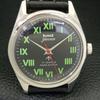 VINTAGE HMT JAWAN HAND-WINDING INDIAN MENS BLACK COLOR DIAL WATCH A700106-5