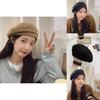 Classic Chic Winter Beret For Women Soft Cotton Blend Warm And Windproof