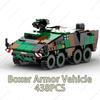 2024 Military Armored Car Building Block Set Infantry Fighting Vehicles Scale Model Modern Brick Kids  Children Toys  Playsets for kids