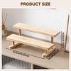 Figure Display Stand Storage Rack Multipurpose Cupcake Holder Wood Riser for Toys