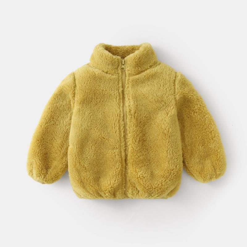 Children's Lamb Fleece Jacket Autumn/Winter Warm Jacket for Boys and Girls