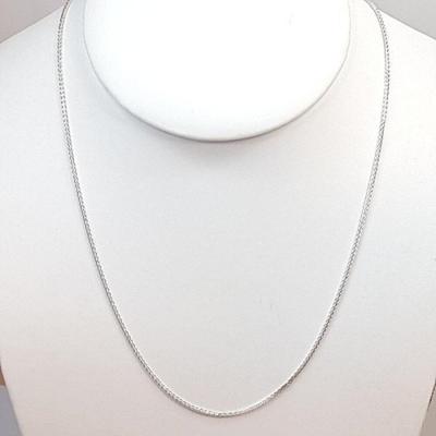 [Bluek] 92.5 Silver Sterling Silver Italian Chain 1mm 50Cm+ (19369318)