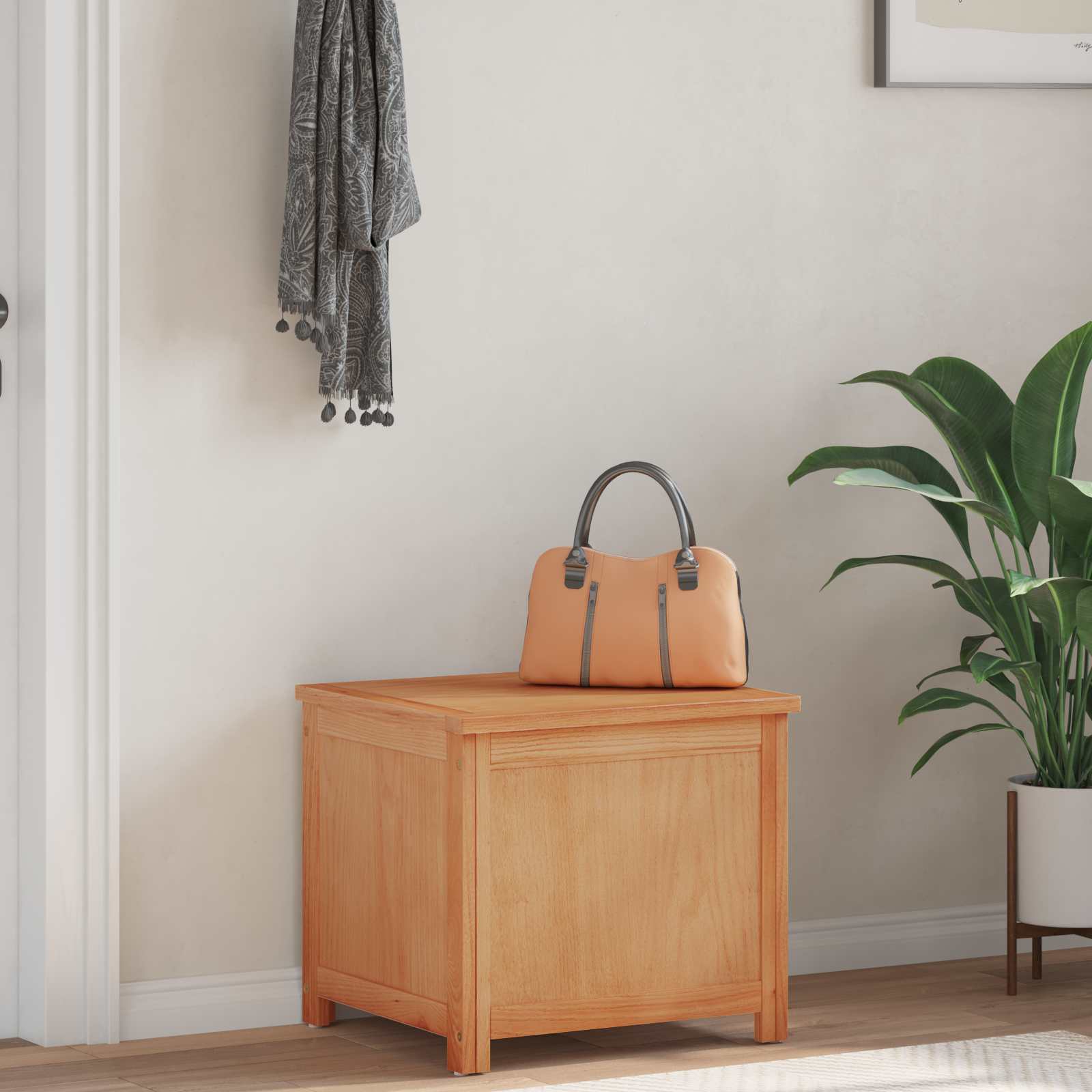 Aufbewahrungsbox 50 x 45 x 45 cm Massivholz Eiche
