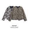2024 Autumn Women's Cotton Animal Print Jacket - European & American Style Fashion