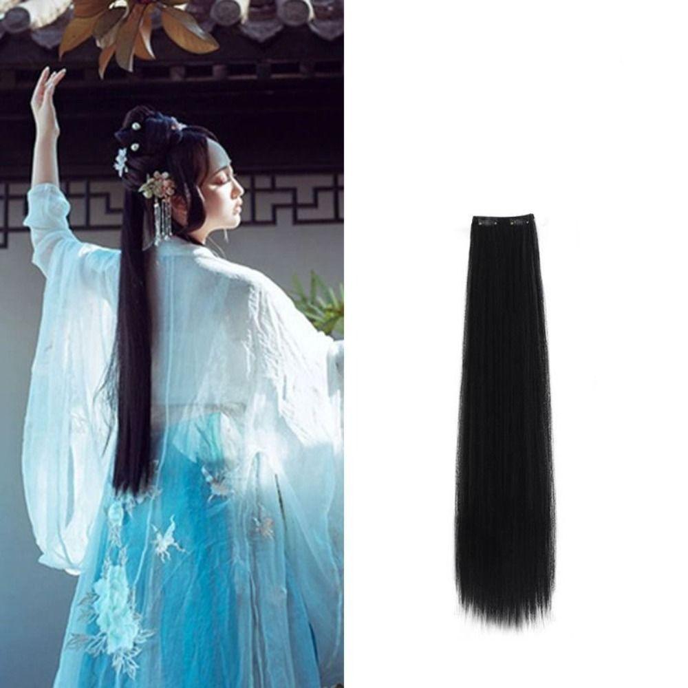 Traditional Long Straight Hair Piece Ancient Hanfu Wig Pads False Hanfu Wig Piece Women
