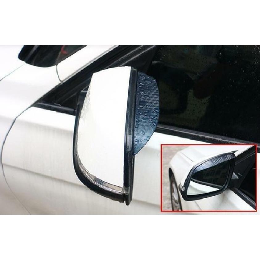 For BMW 3-Series 2013 2014- ABS Carbon Fiber Rear View Mirror Sun Rain Guard