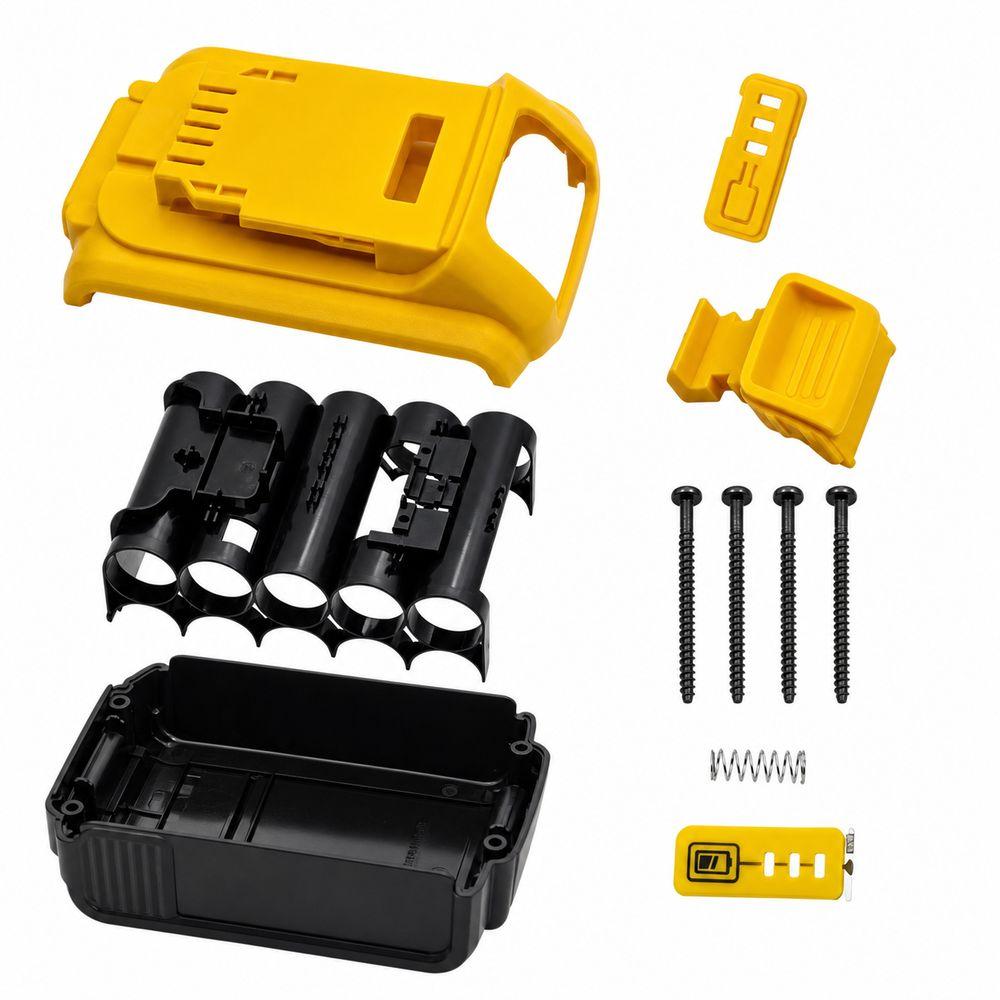 Plastic Lithium Battery Shell Power Tool Accessories for DeWalts/20V/DCB201/DCB203 DCB204 DCB200