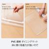 Transparent PVC Chair Mat, Dining Mat, 100*120cm, 1.5mm Thick, Floor Protection Mat for Gaming Chairs, Compatible with Underfloor Heating, Protects Ag