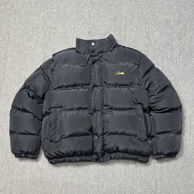 Men's Corteiz Alcatraz Trendy Thick Hooded Jacket - Warm & Loose Fit