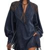 2026 New European and American V-neck Fringed Embroidered Dress for Women
