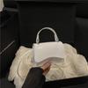 New Vintage Faux Leather Shoulder Bag for Women Solid Color Minimalist Niche Design Commute Handbag