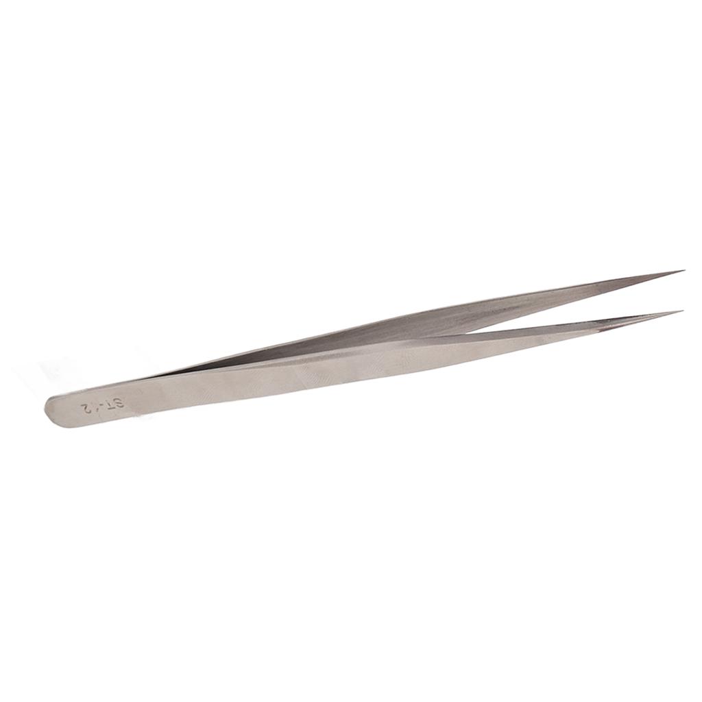 Stainless Steel Tweezers Professional Prevents Magnetic Hardened High Elasticity Accuracy Tweezers ST12