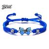 Women Adjustable Friendship Bracelet 1/2/5/10Pcs Blue Woven Braided Rope Knot
