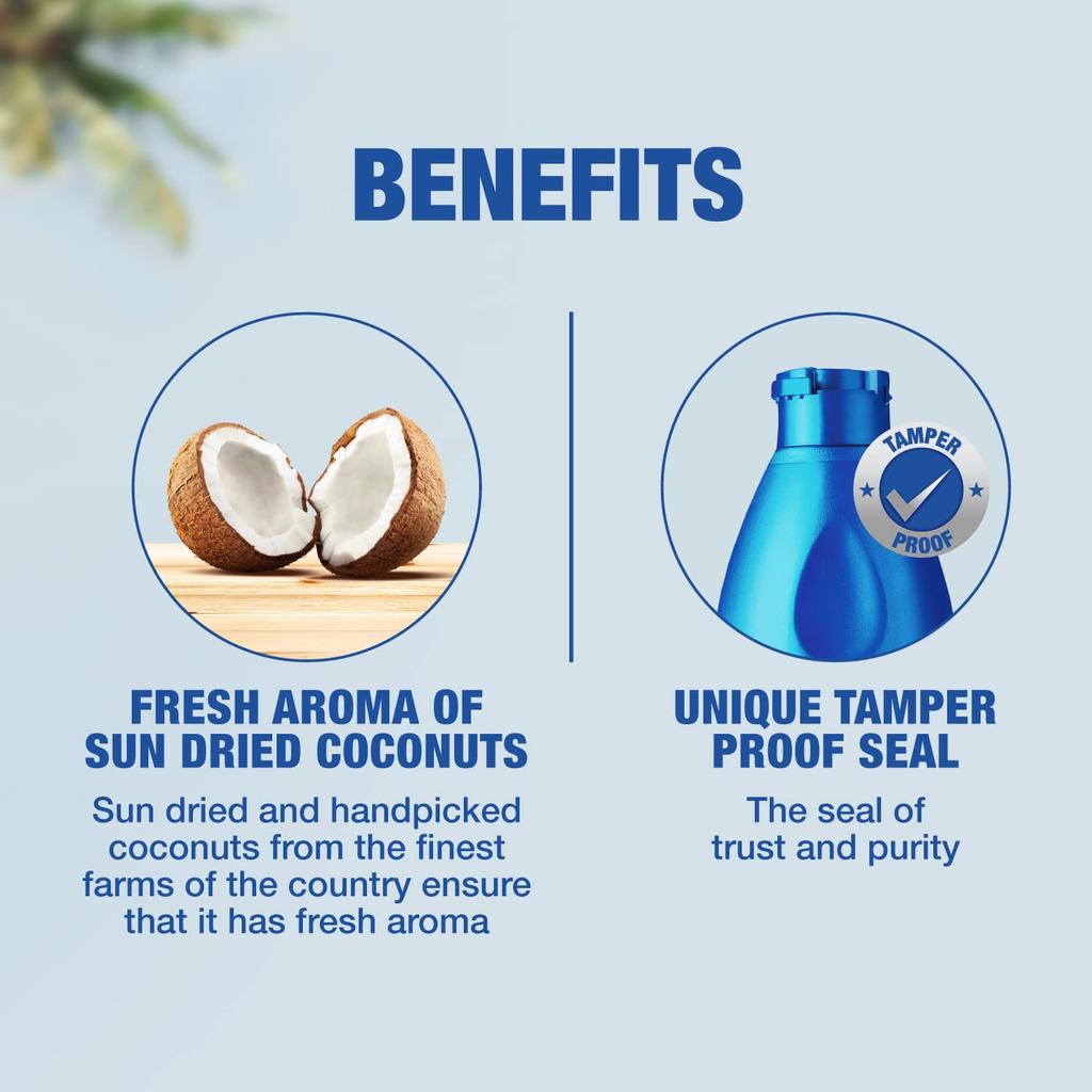 PARACHUTE 100% Pure Coconut Oil 300ml Bottle For Hair And Skin Care With Fresh Nutty Aroma And No Added Preservatives