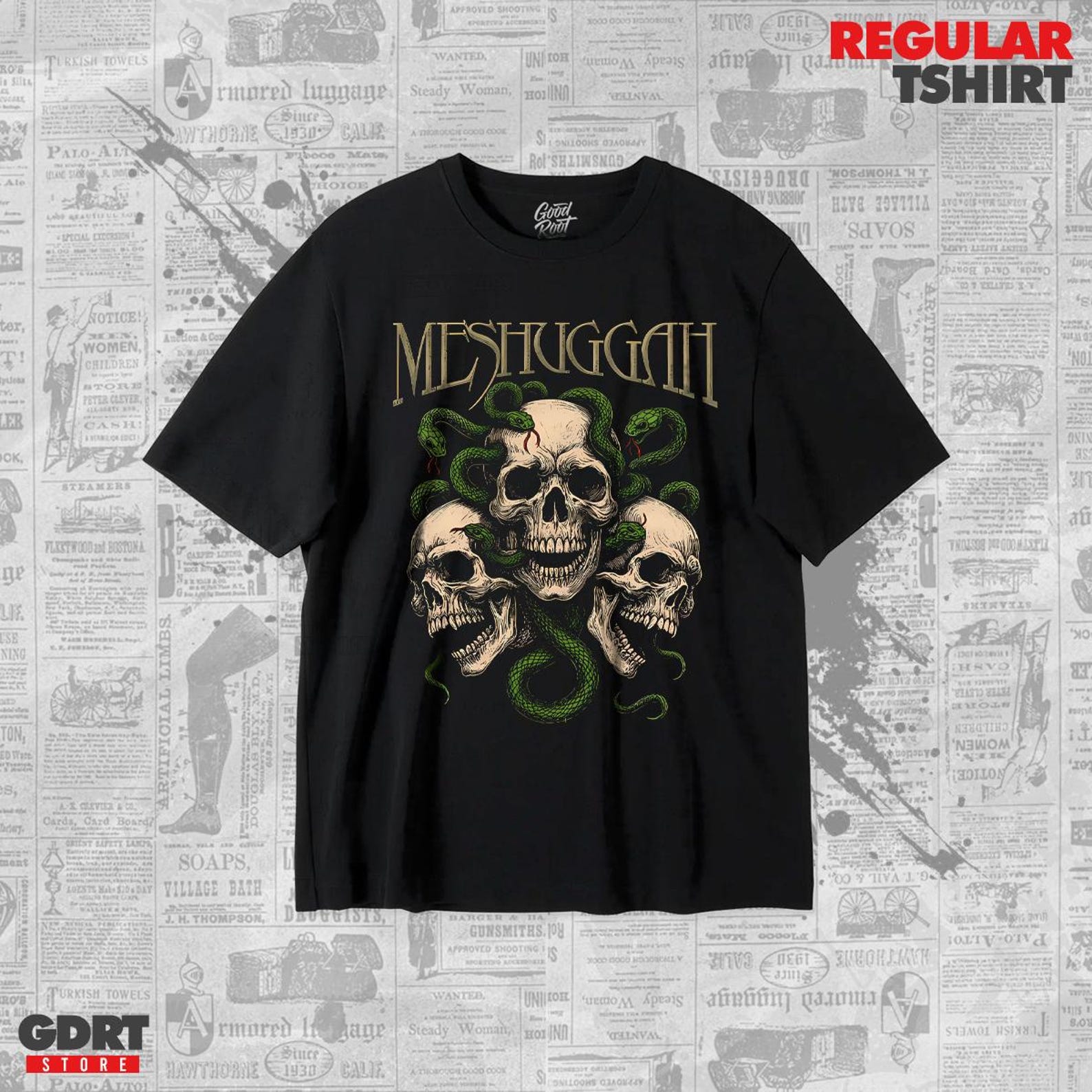 Meshuggah T shirt - The True Human Design Albums - Unisex Heavy Shirt M
