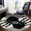 1pc Eyes Hands Office Round Area Rug, Indoor Mat Suitable For Office, Under Office Chairs Bedroom Living Room Home Decor, Room Deco 142