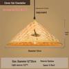 Retro Chinese Bamboo Pendant Light: Nostalgic Straw Hat Design for Hot Pot and Local Cuisine Restaurants