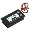 JX‑6133 LCD DC Voltage Meter Waterproof Battery Capacity Tester Voltage Monitor DC8‑100VWhite