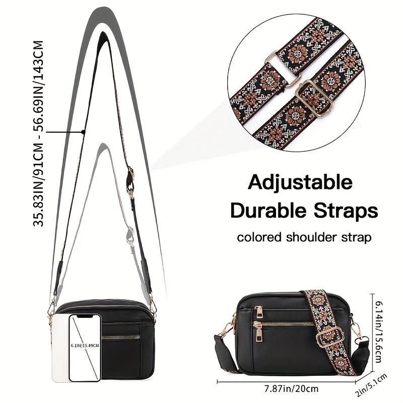 Stylish PU Square Women's Crossbody Bag Casual Shoulder Bag with 4 Card Slots Perfect for Travel, Shopping Best Gift for Friends