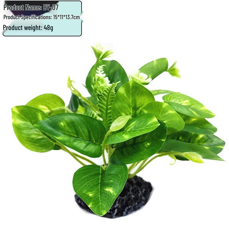 

High-Quality Artificial Aquatic Plants for Fish Tanks and Reptile Habitats - Realistic Fabric Foliage Ornaments