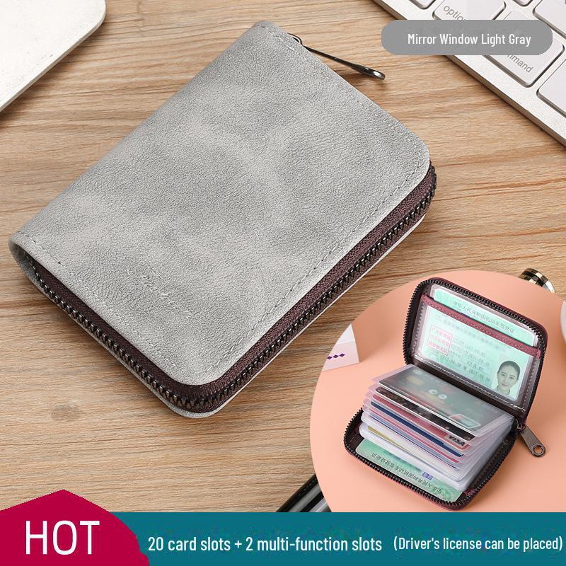 

Изысканный компактный держатель для карт: Ультратонкий дизайн с несколькими отделениями для мужчин и женщин, идеальный вариант для водительских прав и хранения большого объема информации.