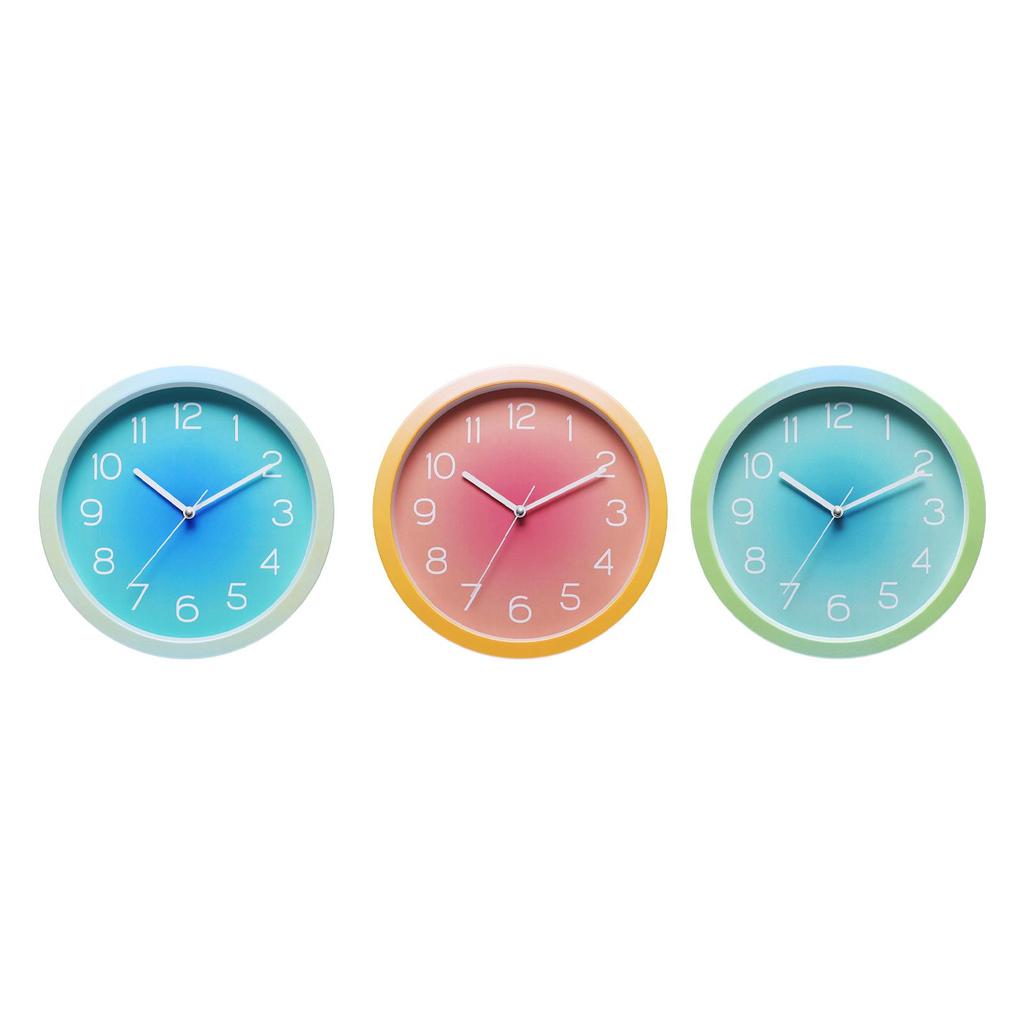 Wall Clock Artwork 10 Inch Lightweight Home Decoration Fashion Display Mute for Farmhouse Bedroom Dining Room Kitchen Gift