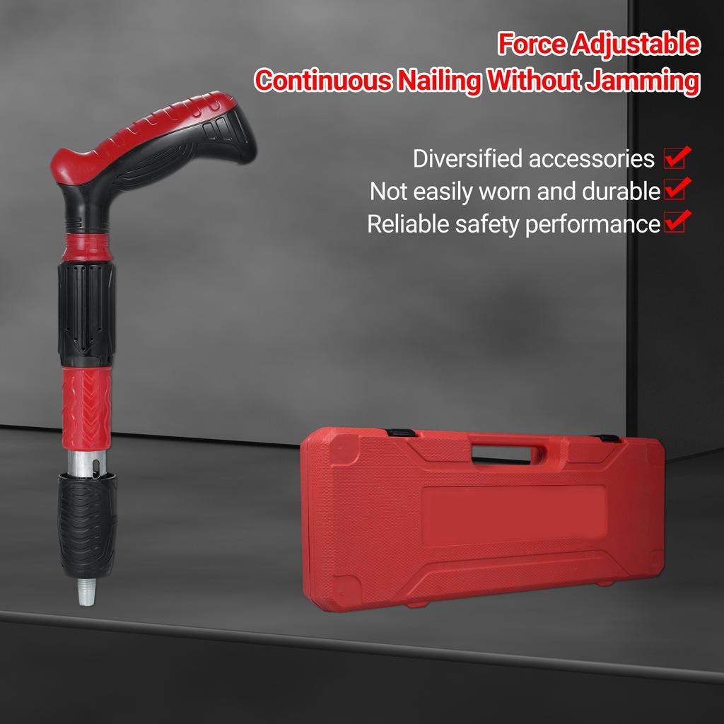 Silent Fastener Concrete Nail Shooter Kits, 5 Speed   Manual Steel Nail Fastening Tool, Wall Fastening Power Tool, Portable Nail Shootin