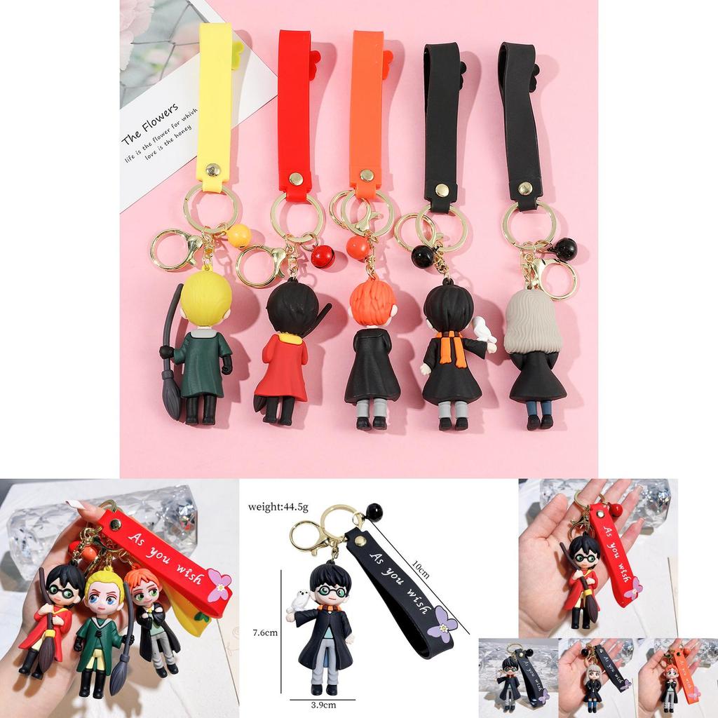 Adorable Harry Potter Hermione Keychain Cute Cartoon Keyring Car Bag Pendant Gift