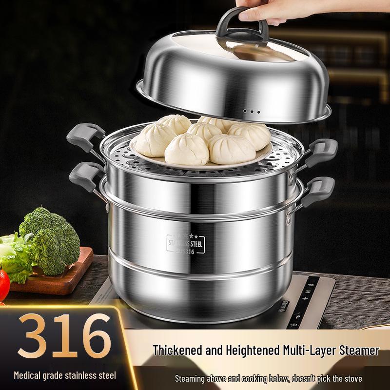 Aburitor Multi-Strat din Oțel Inoxidabil pentru Uz Casnic & Comercial - Compatibil cu Inducție & Gaz