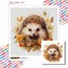 Neuankömmling 5D DIY Vollkreis Diamantmalerei "Igel und Buch" Stickerei Kreuzstich Heimdekor Geschenk