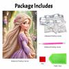 Disney Rapunzel Pearl Painting Handmade Diy Pearl Art Painting Simple Living Room Hanging Painting Decoration