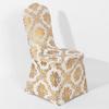 Removable Decorative Slipcovers Bronzing Gold Elastic Chair Cover Decor Chair Covers  Wedding