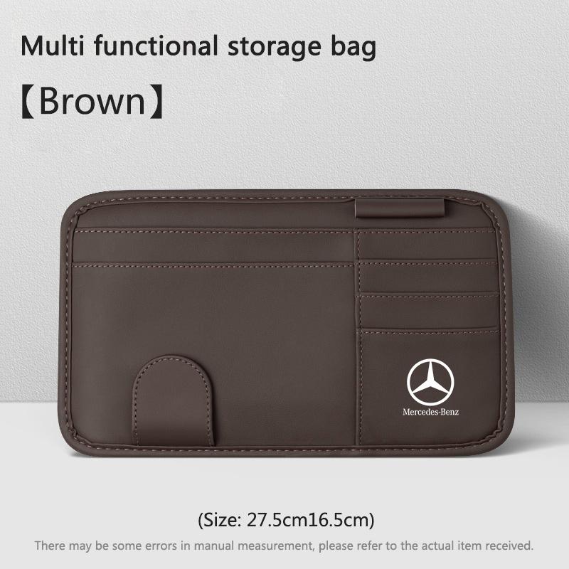 Car Sticker New Car Sunshade Multi-function Storage Bag For Mercedes Benz W205 W204 W203 W212 GLC CLA GLA AMG C180 C200 C300 C63